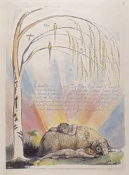 In thunders ends the voice..., plate 9 from America: A Prophecy, 1793